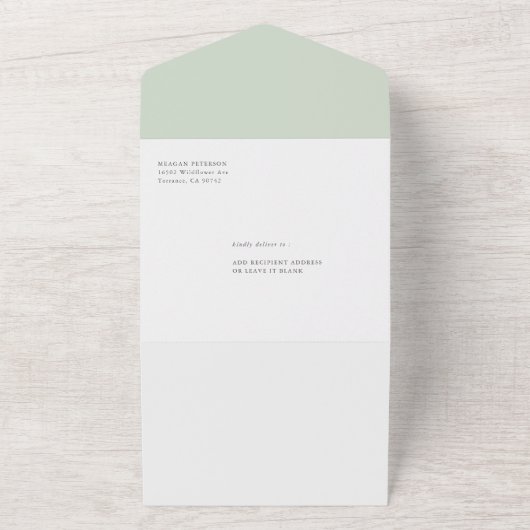 Summer Greenery Brautparty All In One Einladung (Außenbereich)