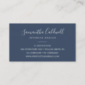 Summer Greenery Business Card Visitenkarte (Rückseite)