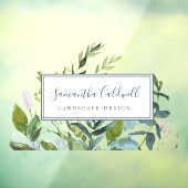 Summer Greenery Business Door Window Cling Fensteraufkleber (Blatt 3)