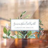 Summer Greenery Business Door Window Cling Fensteraufkleber (Blatt 2)