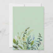 Summer Greenery | Hochzeit der Marine Einladung (Rückseite)