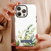 Summer Greenery Personalisiert Name Case-Mate iPhone Hülle