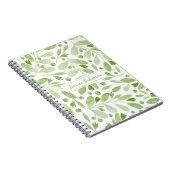 Summer Greenery Personalisiert Spiral Notizblock (Rechte Seite)