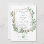 Summer Greenery rustikalen Rahmen, Einladung (Vorderseite)