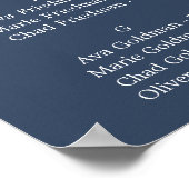 Summer Greenery | Seekarte für Segel Poster (Ecke)