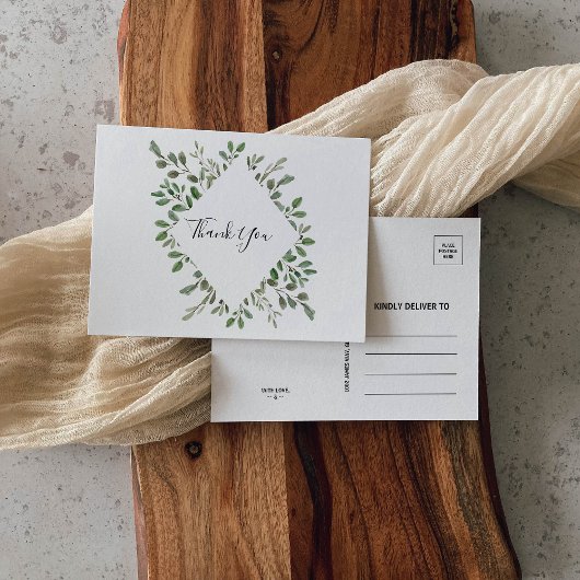 Summer Greenery Tropical Eukalyptus Vielen Dank Postkarte