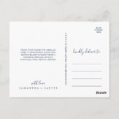 Summer Greenery Vielen Dank Postcard Postkarte (Rückseite)