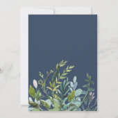 Summer Greenery Wedding Einladung (Rückseite)