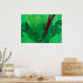 Summer Greenery Wildblumen Blumenbemalung Poster (Küche)