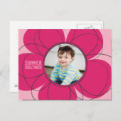 Summer Greetings Bloom Postkarte (Vorne/Hinten)