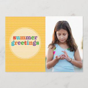 Summer Greetings Sunshine Flat Karte