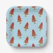Summer GRILLEN Christmas im Juli Watermelon Tree B Pappteller (Vorderseite)