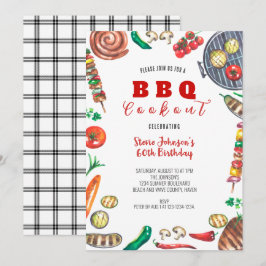 Summer GRILLEN Cookout 60. Geburtstag Einladung