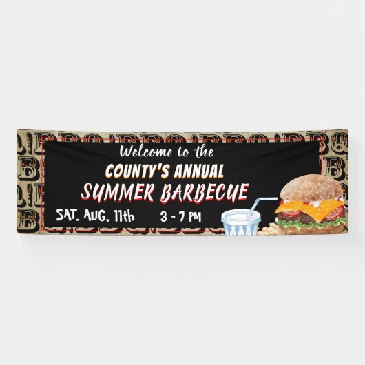 Summer GRILLEN Cookout Banner (Horizontal)