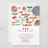 Summer GRILLEN Cookout Geburtstag Einladung (Vorderseite)