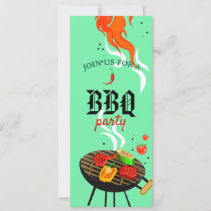 Summer GRILLEN Cookout Grillen Outdoor Party Einladung