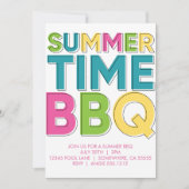 SUMMER-GRILLEN EINLADUNG (Vorderseite)