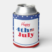 Summer GRILLEN Family Wiedersehen 4. Juli Custom Dosenkühler (Kanne Vorderseite)