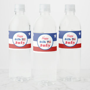 Summer GRILLEN Family Wiedersehen 4. Juli Custom Wasserflaschenetikett
