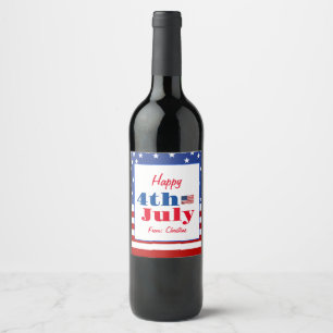Summer GRILLEN Family Wiedersehen 4. Juli Custom Weinetikett