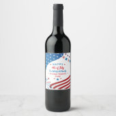 Summer GRILLEN Family Wiedersehen 4. Juli Custom Weinetikett (Vorderseite)