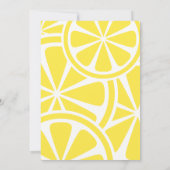 Summer GRILLEN Lemon Outdoor Barbecue Party Einlad Einladung (Rückseite)