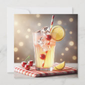 Summer GRILLEN Party Lemonade Einladung (Vorderseite)