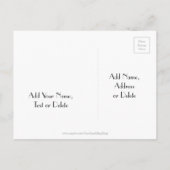 Summer GRILLEN Party Save the Date Chalkboard Ankündigungspostkarte (Rückseite)