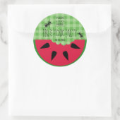 Summer GRILLEN Picnic Corporate Party individuell  Runder Aufkleber (Tasche)