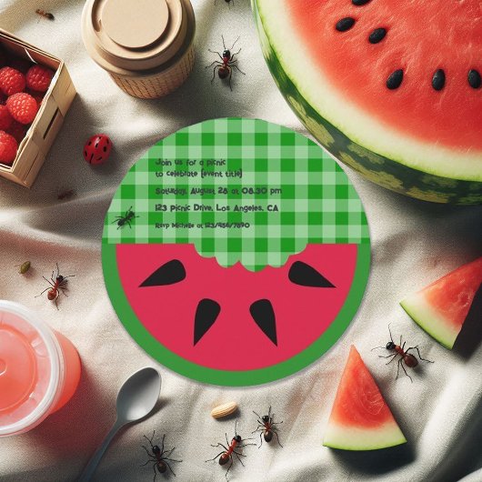 Summer GRILLEN Picnic Geburtstagsparty individuell Einladung