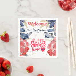 Summer GRILLEN Picnic Personalisiert Paper Serviette