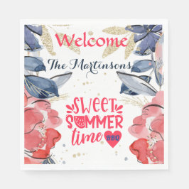 Summer GRILLEN Picnic Personalisiert Paper Serviette