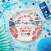 Summer GRILLEN Picnic Personalisiert Pappteller (Party)