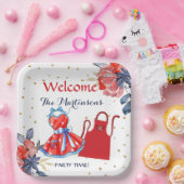 Summer GRILLEN Picnic Personalisiert Pappteller (Party)