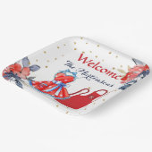 Summer GRILLEN Picnic Personalisiert Pappteller (Gewinkelt)