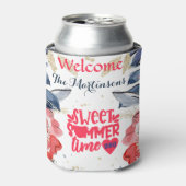 Summer GRILLEN Picnic Personalisiert Square Dosenkühler (Kanne Vorderseite)