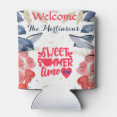 Summer GRILLEN Picnic Personalisiert Square Dosenkühler (Rückseite)