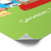 Summer GRILLEN Picnic Poster (Ecke)