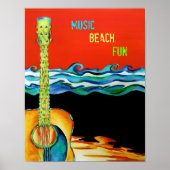 Summer Guitar Poster (Vorne)