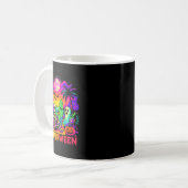 Summer Halloween Skeleton Ghost Beach Kaffeetasse (Vorderseite Links)