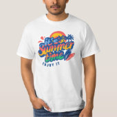 Summer Hand Write Briefe Art T-Shirt (Vorderseite)