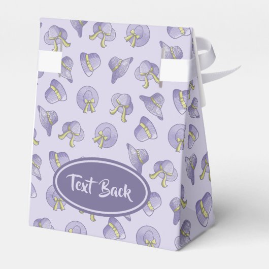 Summer Hats Lilac Geschenkschachtel (Rückseite)