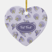 Summer Hats Lilac Keramik Ornament (Vorne)