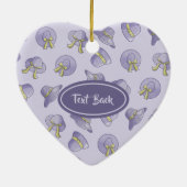 Summer Hats Lilac Keramik Ornament (Hinten)