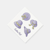 Summer Hats Lilac Serviette (Ecke)