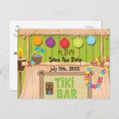 Summer Hawaiian Tiki Party Event Postkarte (Vorne/Hinten)