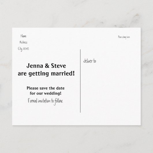 Summer Hawaiian Tiki Party Event Postkarte (Rückseite)