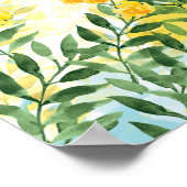 Summer Haze Aquarellposter Poster (Ecke)