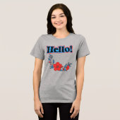 Summer Hello Women's Blume Tri-Blend Shirt (Vorderseite voll)