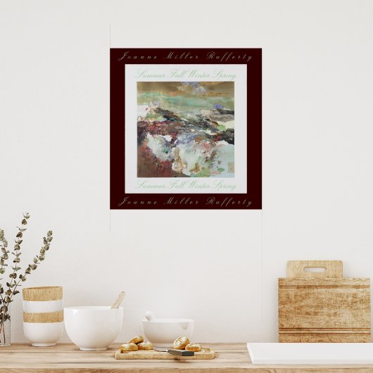 Summer Herbst Winter Spring Poster (Küche)